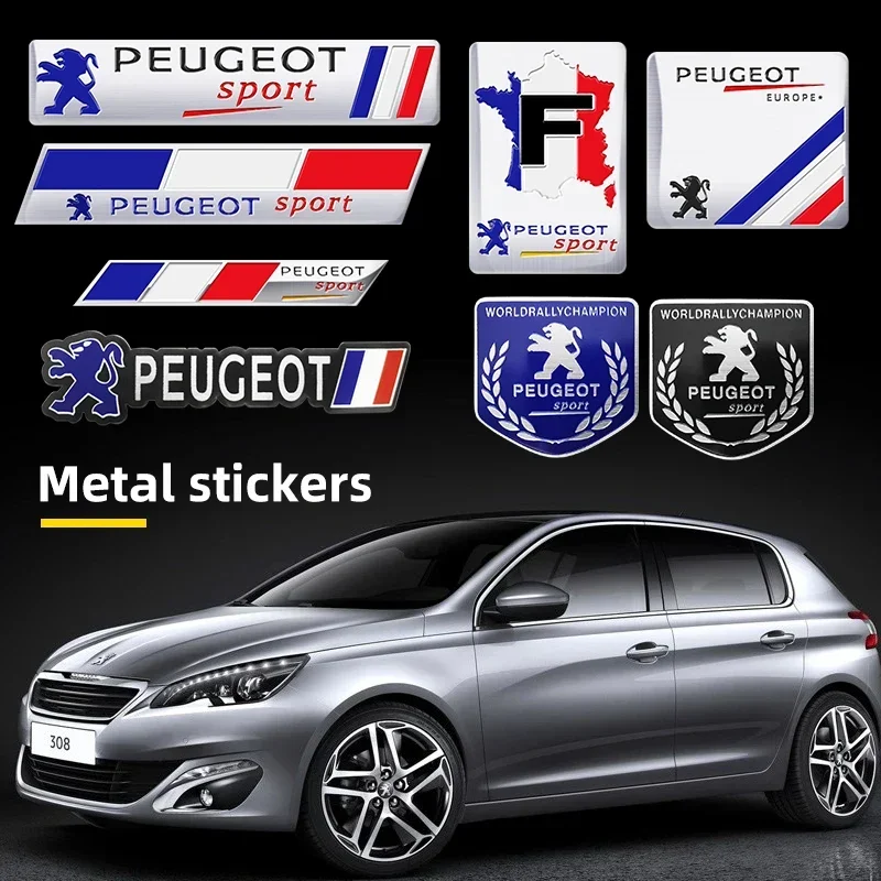 1 шт. 3D металлическая наклейка с эмблемой автомобиля украшение для Peugeot 206 307 308 3008