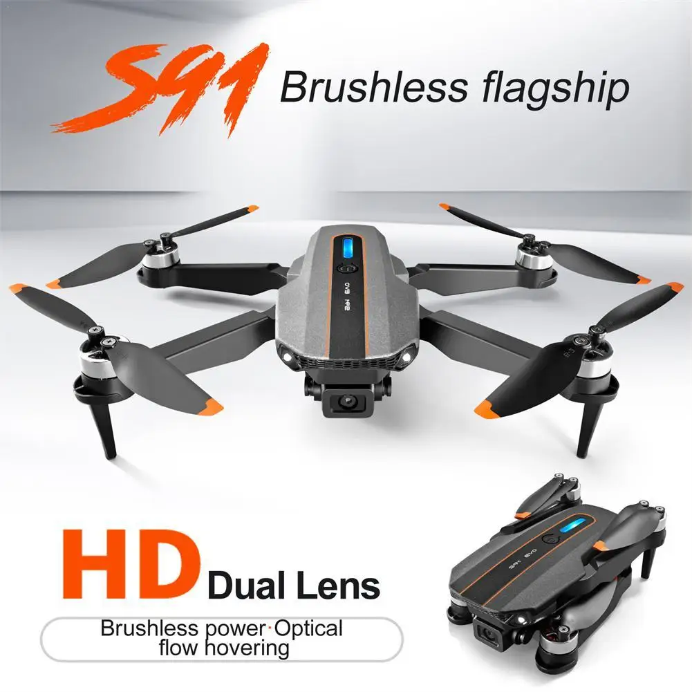 

S91 Mini Drone Dual Camera 8k HD Optical Flow Positioning Flyer 2.4GHz Quadcopter With APP Control Brushless Motor Multipurpose