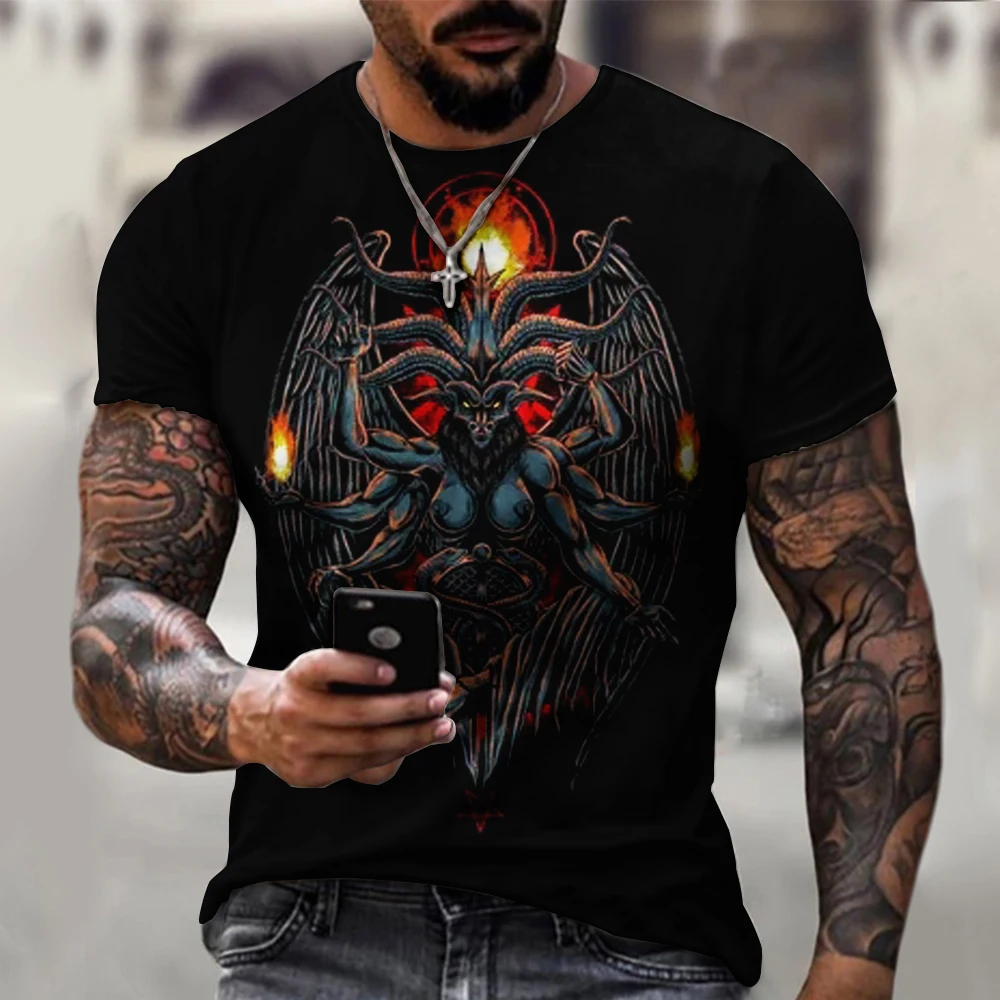 3d Printing Homme Streetwear Oversized Fashion Skull Viking Man's T-shirt Customized Large Size Horror Trend Tops Men Clothes
3d Printing Homme Streetwear Oversized Fashion Skull Viking Man's T-shirt Customized Large Size Horror Trend Tops Men Clothes