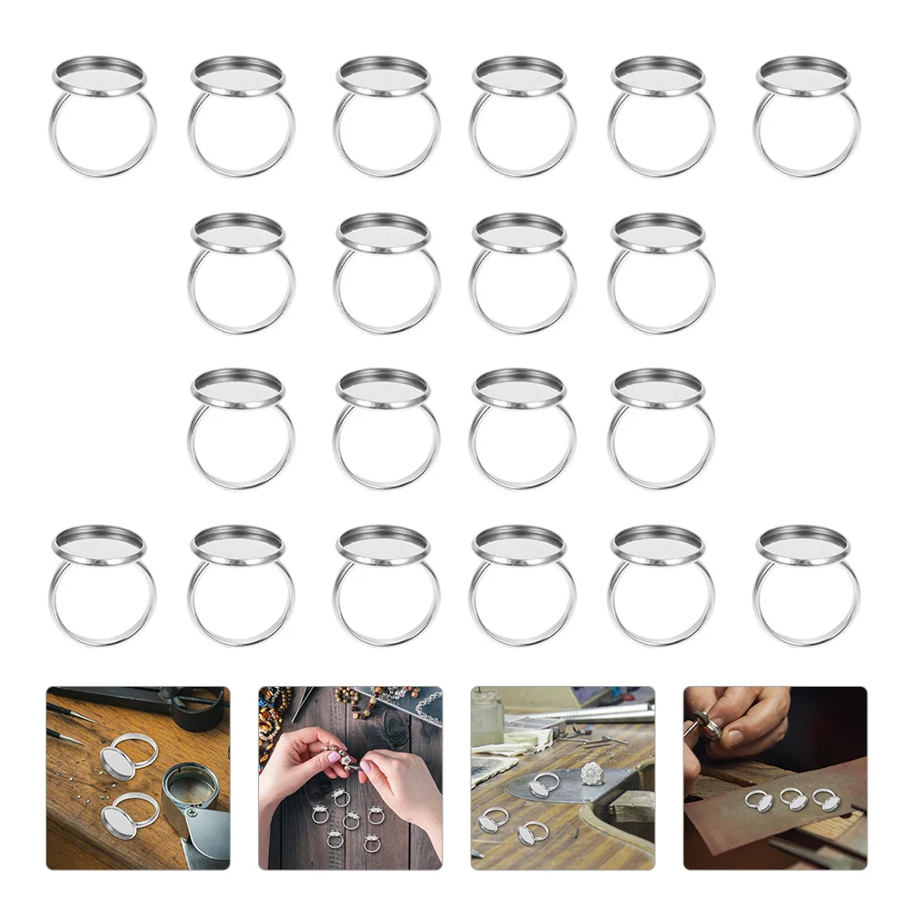 Ring Base Jewelry Making Stainless Steel Finger Bezel Blanks Findings Blank Holder Rings Compact Tray Flat Kits Manual Bezels
Ring Base Jewelry Making Stainless Steel Finger Bezel Blanks Findings Blank Holder Rings Compact Tray Flat Kits Manual Bezels