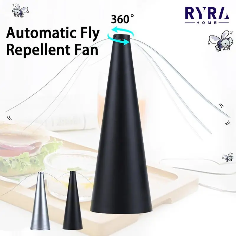 

Flies Fly Repellent Fan Bugs Away From Food Pest Repellent Home Outdoor Meal Picnic Protector Mosquito Trap Table Fan Repel New