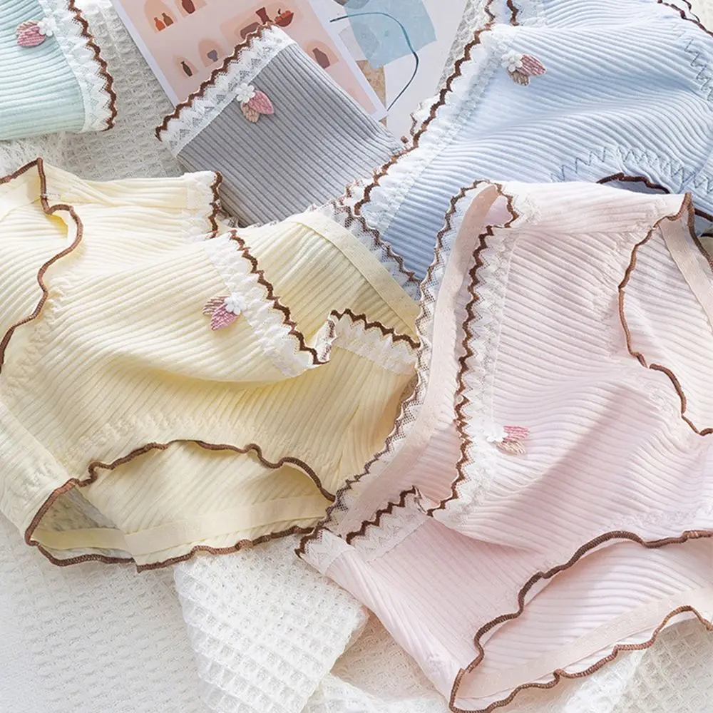 Однотонные удобные хлопковые трусики в полоску с листьями средней посадки для девочек, Цветные Трусики макарон, нижнее белье в Корейском стиле, женское белье
Однотонные удобные хлопковые трусики в полоску с листьями средней посадки для девочек, Цветные Трусики макарон, нижнее белье в Корейском стиле, женское белье