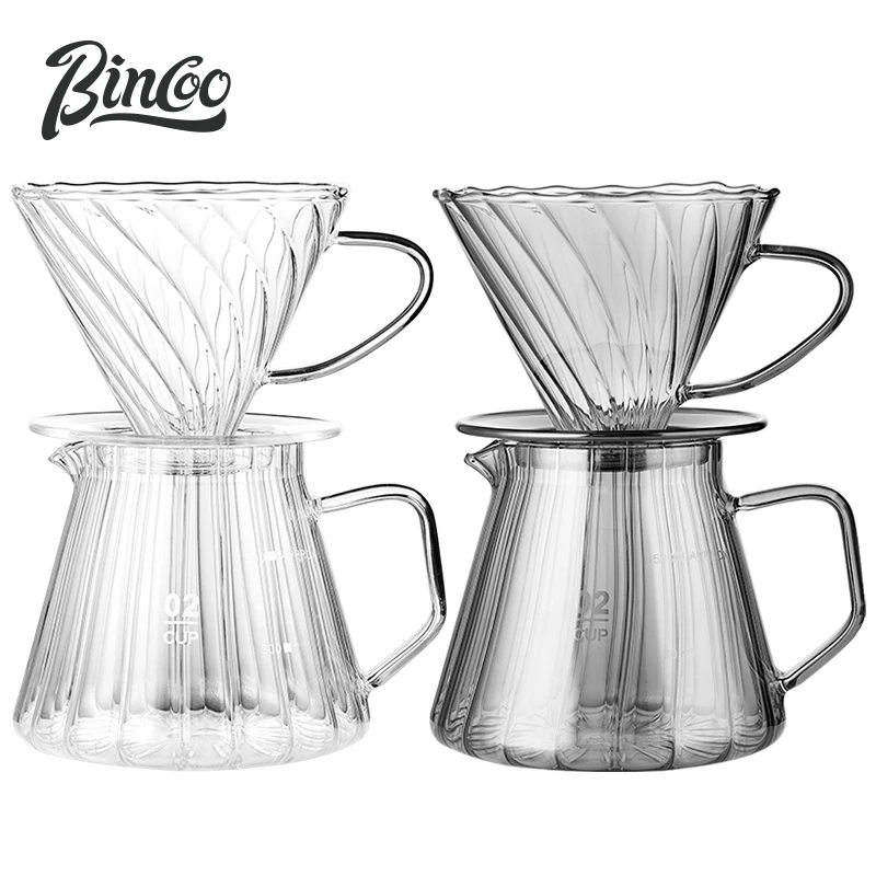 Bincoo Coffee Clever Dripper Set Filters Pour Over Coffee Maker V60 Conical Hand-Brewed Reusable Glass Coffee Drip Filter Cup 
Bincoo Coffee Clever Dripper Set Filters Pour Over Coffee Maker V60 Conical Hand-Brewed Reusable Glass Coffee Drip Filter Cup