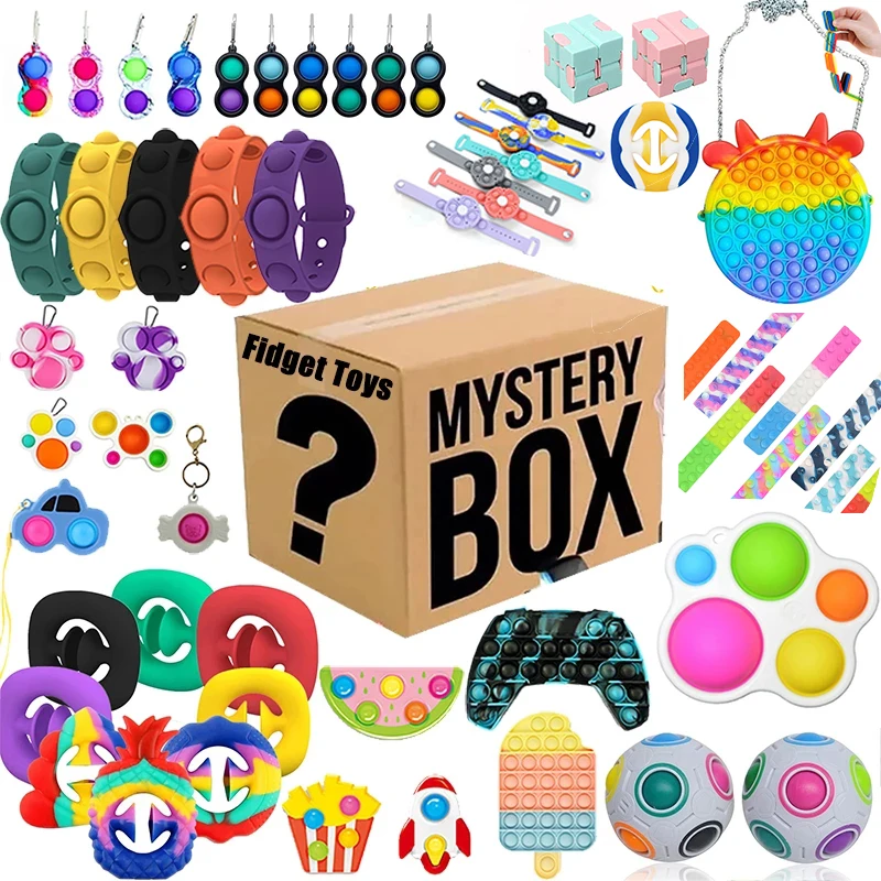 NEW Blind-Boxex Misteriosa Box Pop Fidget Toys Mystery Box Pop Surprises Box Mysterious Gifts Antistress Toy For Child Figet Toy
NEW Blind-Boxex Misteriosa Box Pop Fidget Toys Mystery Box Pop Surprises Box Mysterious Gifts Antistress Toy For Child Figet Toy
