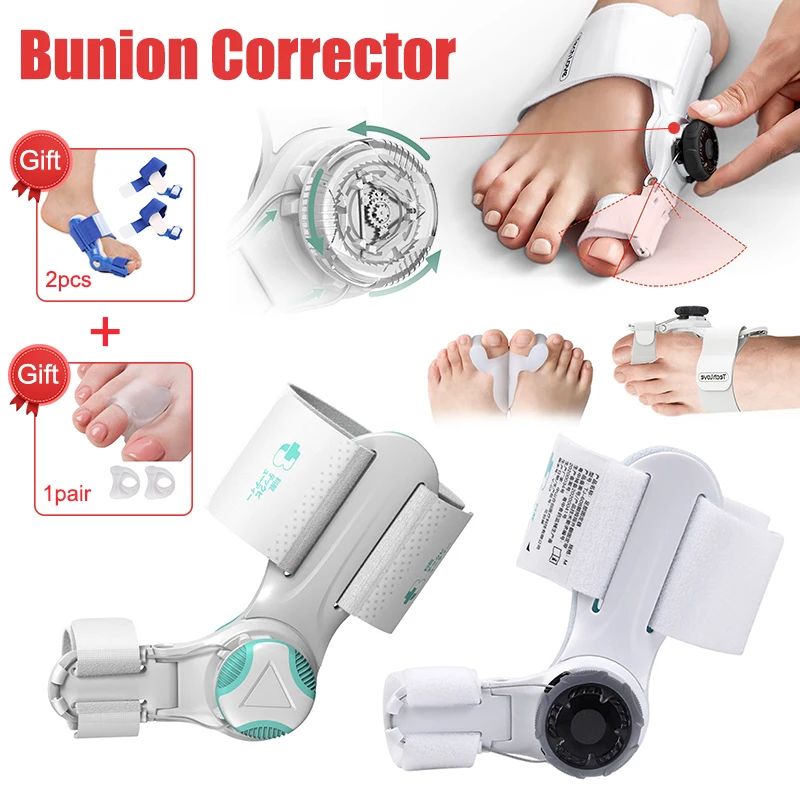 New Bunion Splint Big Toe Straightener Adjustable Corrector Knob Hallux Valgus Correction Orthopedic Supplies Pedicure Foot Care
New Bunion Splint Big Toe Straightener Adjustable Corrector Knob Hallux Valgus Correction Orthopedic Supplies Pedicure Foot Care
