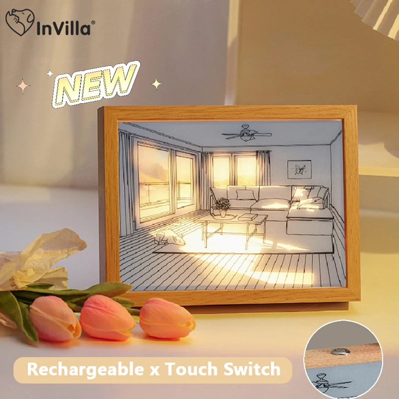 Rechargeable Led Light Painting Touch Switch Wall Artwork Table Lamp Gift Wireless Indoor Sunlight Window Photo Night Lighting
Rechargeable Led Light Painting Touch Switch Wall Artwork Table Lamp Gift Wireless Indoor Sunlight Window Photo Night Lighting