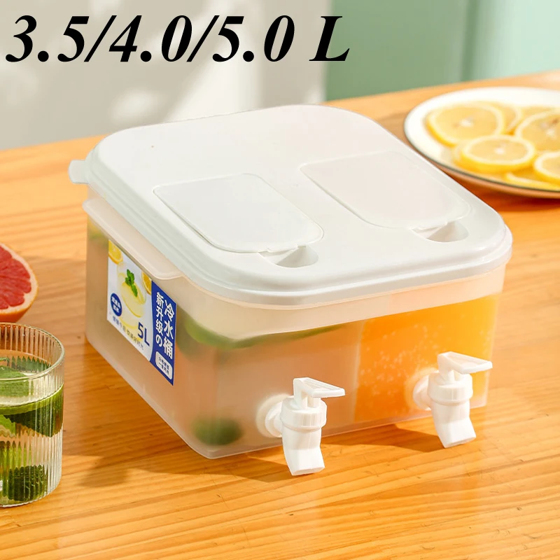 3.5/4.0/5.0L Refrigerator Cold Kettle With Faucet Household Fruit Teapot Lemonade Bottle Drinkware Kettle Pot Beverage Dispenser
3.5/4.0/5.0L Refrigerator Cold Kettle With Faucet Household Fruit Teapot Lemonade Bottle Drinkware Kettle Pot Beverage Dispenser