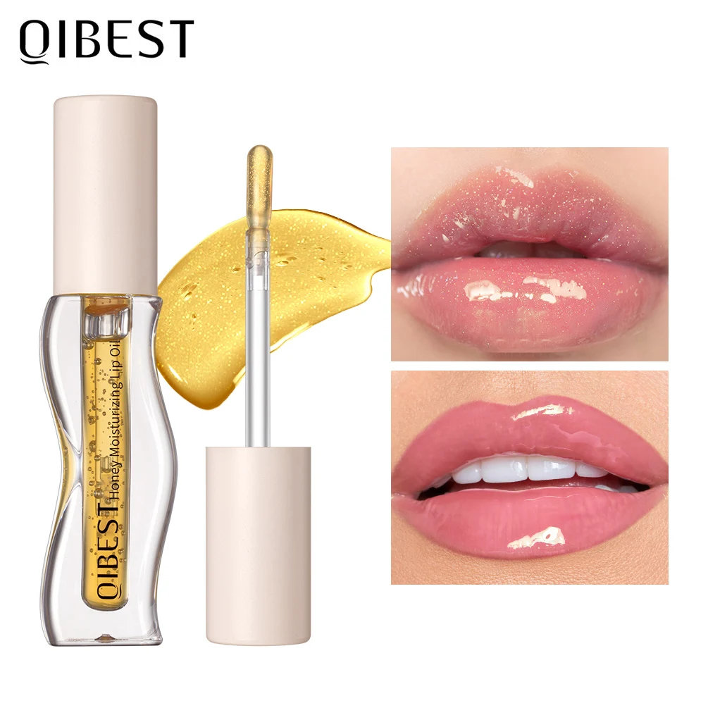 

QIBEST Clear Crystal Jelly Lip Gloss Moisturizing Lip Oil Long-lasting Lipgloss Non-Sticky Sexy Gloss Lip Glaze Korean Makeup