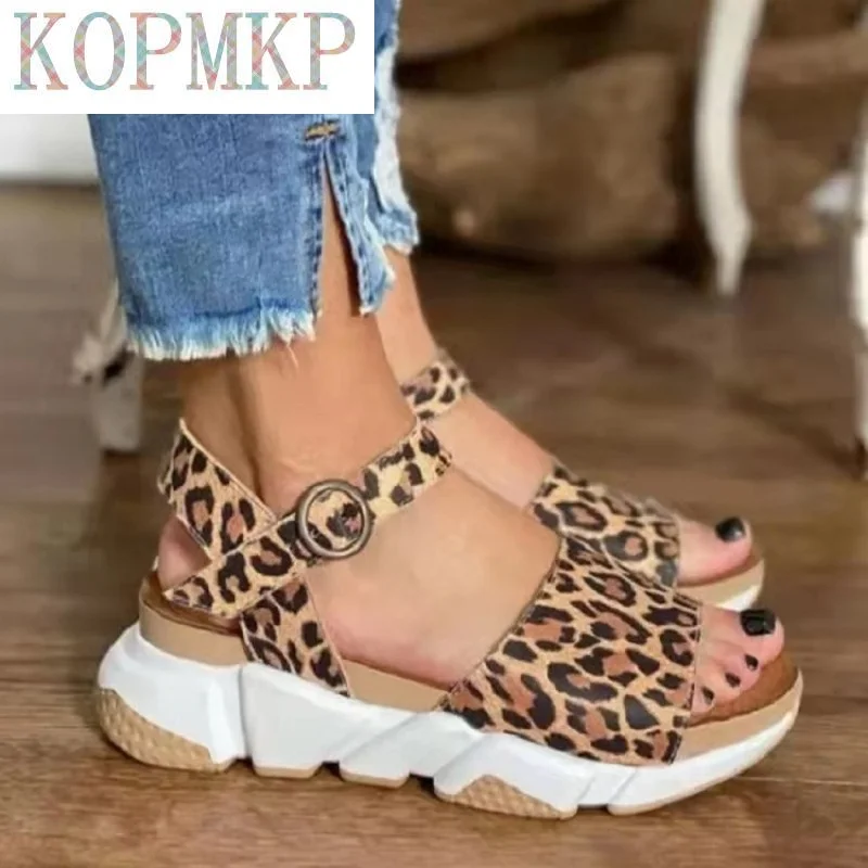 2022 Leopard Brand Design Platform Wedges High Heels Sandals Comfort Woman Summer Party Shoes Buckle Strap Woman Sandals 36-43
2022 Leopard Brand Design Platform Wedges High Heels Sandals Comfort Woman Summer Party Shoes Buckle Strap Woman Sandals 36-43