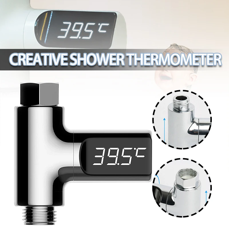 LED Display Shower Thermometer Baby Water Temperature Monitor Electricity Thermometers Smart Energy Meter Bathroom Accessories
LED Display Shower Thermometer Baby Water Temperature Monitor Electricity Thermometers Smart Energy Meter Bathroom Accessories