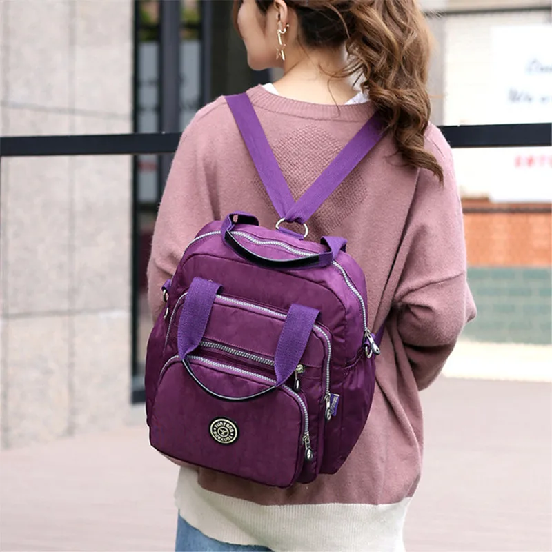 Women Waterproof Nylon Backpack Korean Style Shoulder School Bag Leisure Rucksack Girls Travel Mochilas Multifunction
Women Waterproof Nylon Backpack Korean Style Shoulder School Bag Leisure Rucksack Girls Travel Mochilas Multifunction