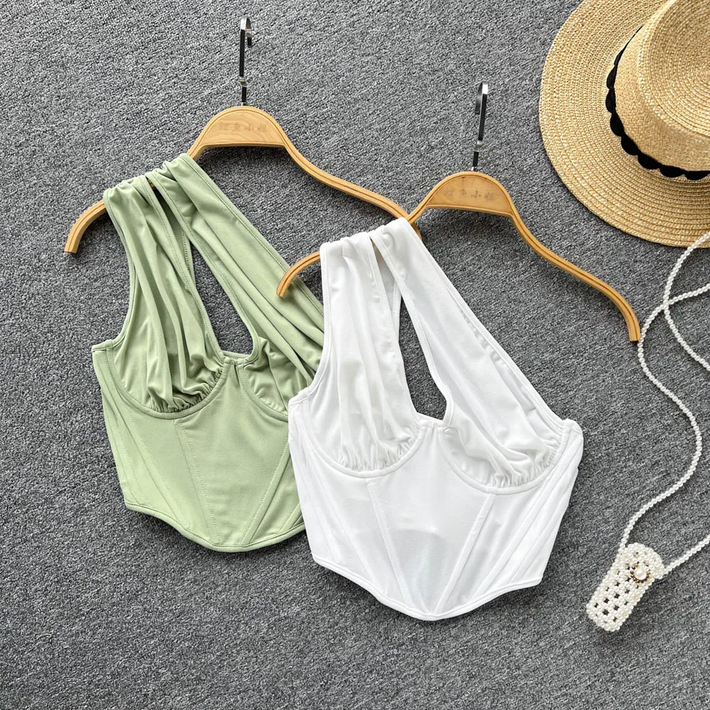 Sexy Irregular Tank Camis For Women Sleeveless Sloping Shoulder Corset Crop Tube Tops Fashion Woman Tanks Camisoles Dropshipping
Sexy Irregular Tank Camis For Women Sleeveless Sloping Shoulder Corset Crop Tube Tops Fashion Woman Tanks Camisoles Dropshipping