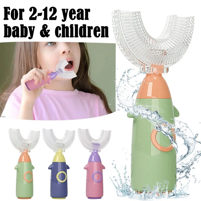 360° Baby Toothbrush For Children U Shaped Kids Toothbrush For Teeth Cleaning Silicone Toothbrush Cute Babies Brush Dental Care
360° Baby Toothbrush For Children U Shaped Kids Toothbrush For Teeth Cleaning Silicone Toothbrush Cute Babies Brush Dental Care