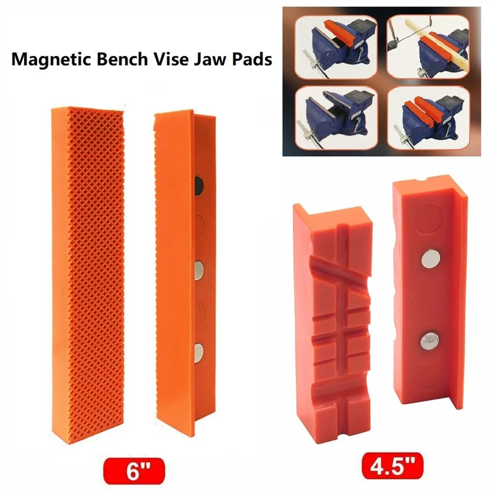 2pcs Vise Jaws Strong Magnetic Bench Vice Jaw Pad Covers Multi-Purpose Protector For Holding Wood Metal Plastic Tubing Woodwork
2pcs Vise Jaws Strong Magnetic Bench Vice Jaw Pad Covers Multi-Purpose Protector For Holding Wood Metal Plastic Tubing Woodwork