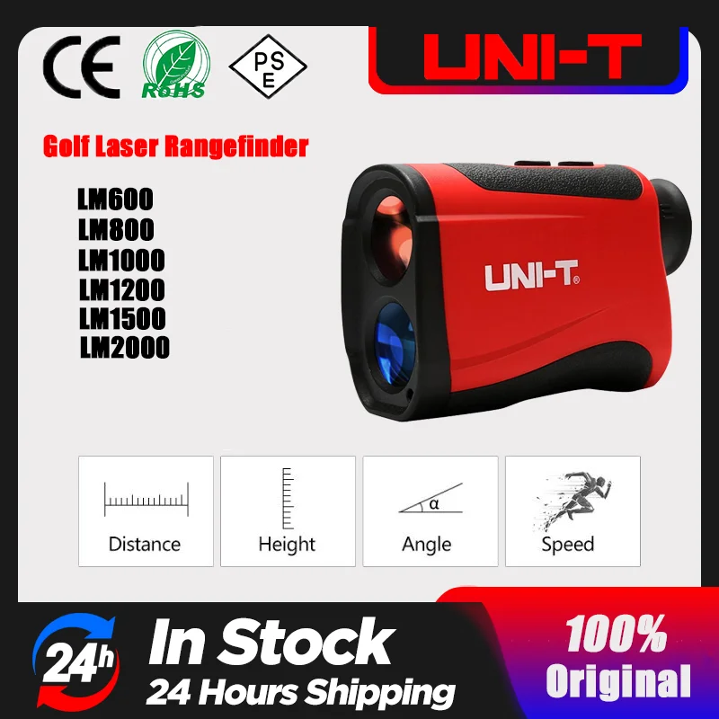 UNI-T LM600 LM800 LM1000 Laser Rangefinder for Golf Hunting Distance Meter Portable Telescope Camera Speed Angle Height Tester
UNI-T LM600 LM800 LM1000 Laser Rangefinder for Golf Hunting Distance Meter Portable Telescope Camera Speed Angle Height Tester