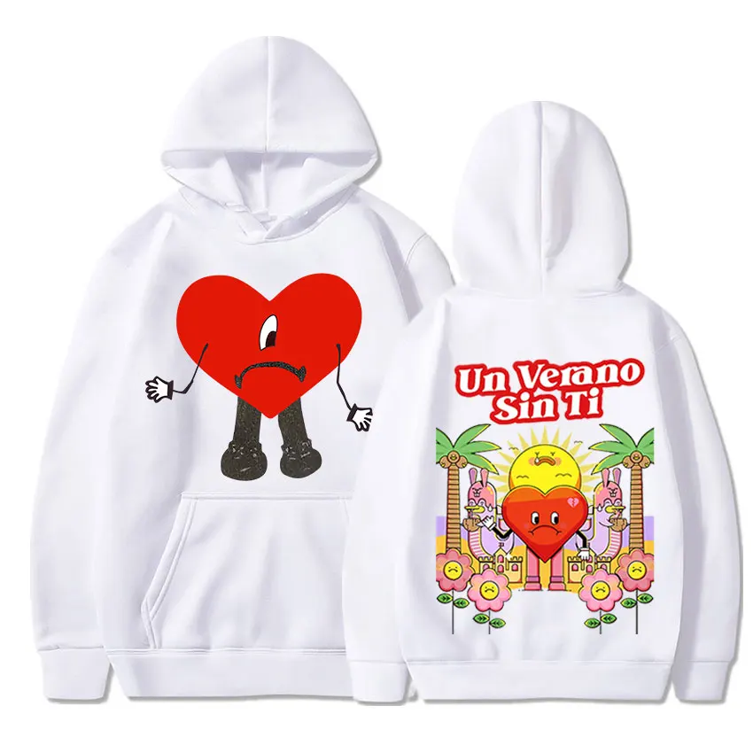 USA Singer Bad Bunny UN VERANO SIN TI Graphics Double Sided Print Hoodie Women's Oversized Sweatshirts Unisex Streetwear Coats
USA Singer Bad Bunny UN VERANO SIN TI Graphics Double Sided Print Hoodie Women's Oversized Sweatshirts Unisex Streetwear Coats