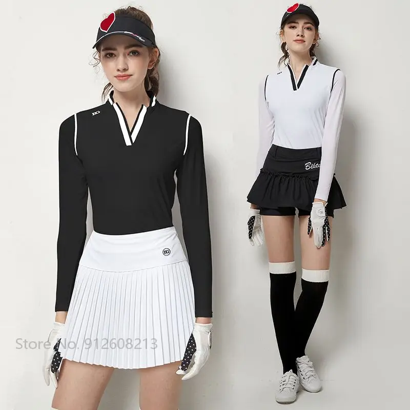 Blktee Women Sunscreen Sports Tops Fall Spring Long Sleeve Golf Shirts Lady Breathable Dry Fit Golf T-Shirt Slim Casual Jersey
Blktee Women Sunscreen Sports Tops Fall Spring Long Sleeve Golf Shirts Lady Breathable Dry Fit Golf T-Shirt Slim Casual Jersey