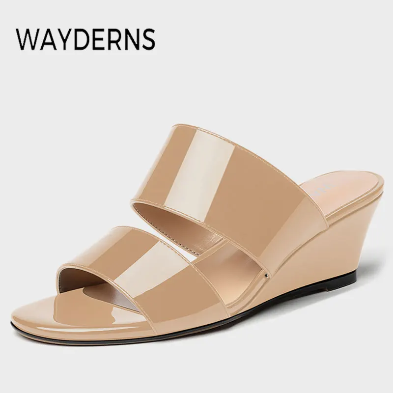 WAYDERNS 2023 New Arrival Women'S Slippers Wedges Summer Women Shoes Fashion Retro Round Toe Platform Female Footwear Size 35-43
WAYDERNS 2023 New Arrival Women'S Slippers Wedges Summer Women Shoes Fashion Retro Round Toe Platform Female Footwear Size 35-43