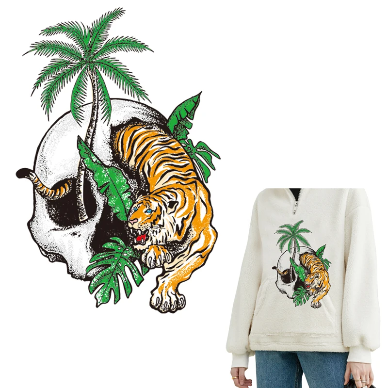 TuQiang Ferocious Wild Animal Tiger Sticker DIY Iron on Patches for Clothes T-shirts Badges Heat Washable Appliques Patch
TuQiang Ferocious Wild Animal Tiger Sticker DIY Iron on Patches for Clothes T-shirts Badges Heat Washable Appliques Patch
