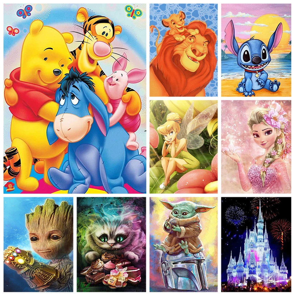 Disney Cartoon Princess Winnie the Pooh 5D Diamond Painting The Lion King Cheshire Cat Embroidery Full Round Mosaic Wall Decor
Disney Cartoon Princess Winnie the Pooh 5D Diamond Painting The Lion King Cheshire Cat Embroidery Full Round Mosaic Wall Decor