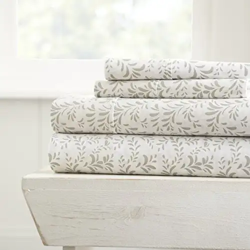 4 Piece Sheet Set - Premium Ultra Burst of Vines Pattern 4 Piece Bed Sheets Set
4 Piece Sheet Set - Premium Ultra Burst of Vines Pattern 4 Piece Bed Sheets Set