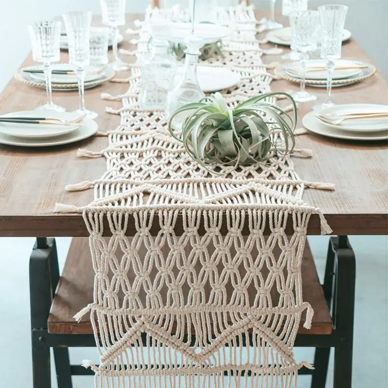 European Bohemian Table Runner Macrame Hand-woven Tapestry Tea Table TV Cabinet Tablecloth Dresser Table Flag Home Decoration
European Bohemian Table Runner Macrame Hand-woven Tapestry Tea Table TV Cabinet Tablecloth Dresser Table Flag Home Decoration