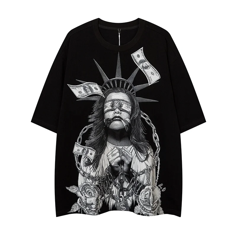 Men Hip Hop Vintage Short Sleeve T Shirt Gothic Girls Graphic T-shirt Summer Harajuku Streetwear Tees Casual Loose Oversized Top
Men Hip Hop Vintage Short Sleeve T Shirt Gothic Girls Graphic T-shirt Summer Harajuku Streetwear Tees Casual Loose Oversized Top