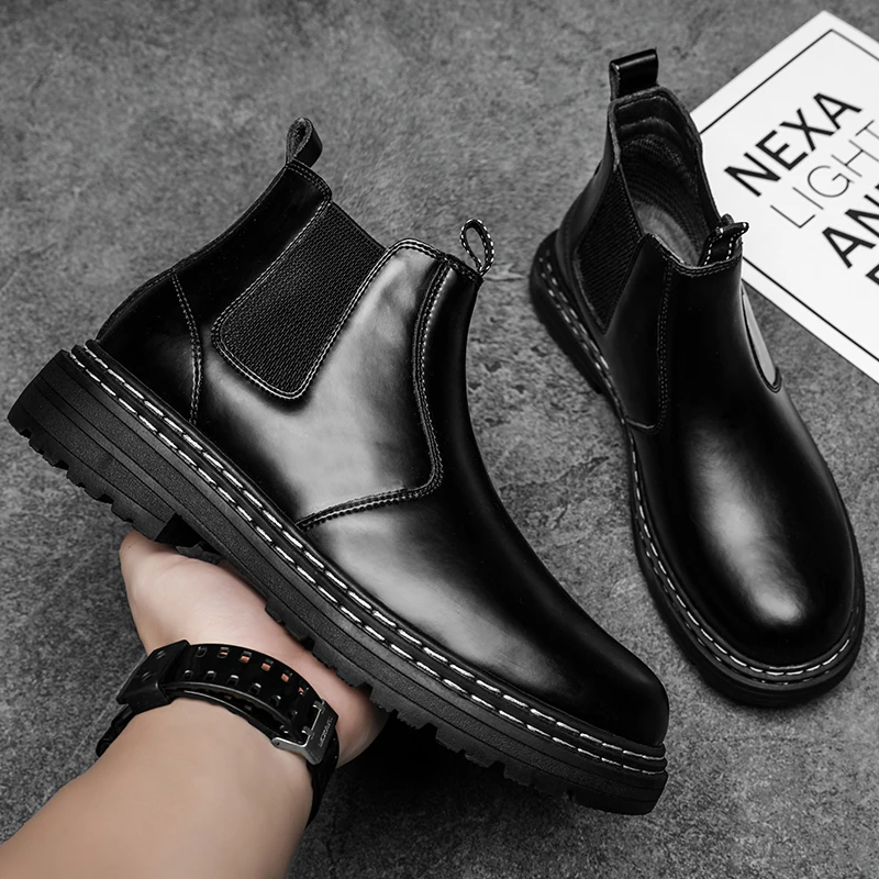 Slip-on boots working boots retro Martin boots British Style classic boots Round Toe ankle Motorcycle boots Medium Cut Cowboy
Slip-on boots working boots retro Martin boots British Style classic boots Round Toe ankle Motorcycle boots Medium Cut Cowboy