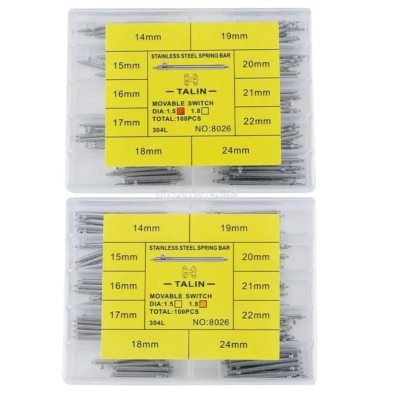 Pins Lugs Links 1.8mm/1.5mm Quick Release Pin 24mm Switch Spring Bar for Watches
Pins Lugs Links 1.8mm/1.5mm Quick Release Pin 24mm Switch Spring Bar for Watches