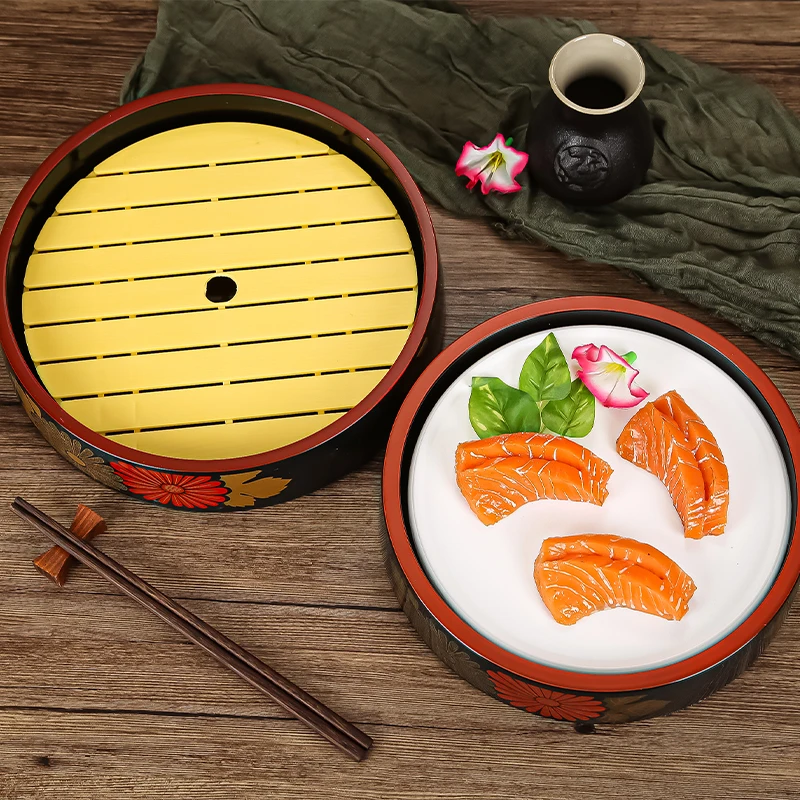 

Ведро для суши, поднос для сашими, блюдо для льда, японская тарелка для суши с хризантемой, блюдо в японском стиле, кухонная утварь, тарелка, п...