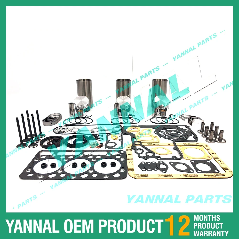 Комплект для ремонта двигателя D850 для Kubota B1400 B1500 B1502 B6200 B1550D 
Комплект для ремонта двигателя D850 для Kubota B1400 B1500 B1502 B6200 B1550D