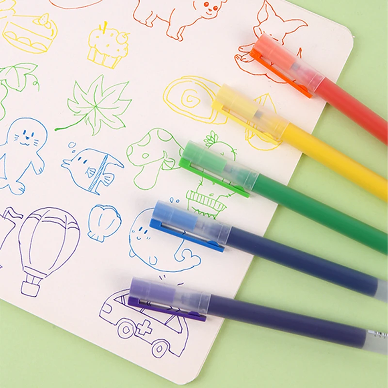 7Pcs Color Gel Pens Set 0.5mm Ink Super Durable Writing Sign Pen Refill Smooth Ink Signing Quick Dry Gel Ink Pen Stationery
7Pcs Color Gel Pens Set 0.5mm Ink Super Durable Writing Sign Pen Refill Smooth Ink Signing Quick Dry Gel Ink Pen Stationery
