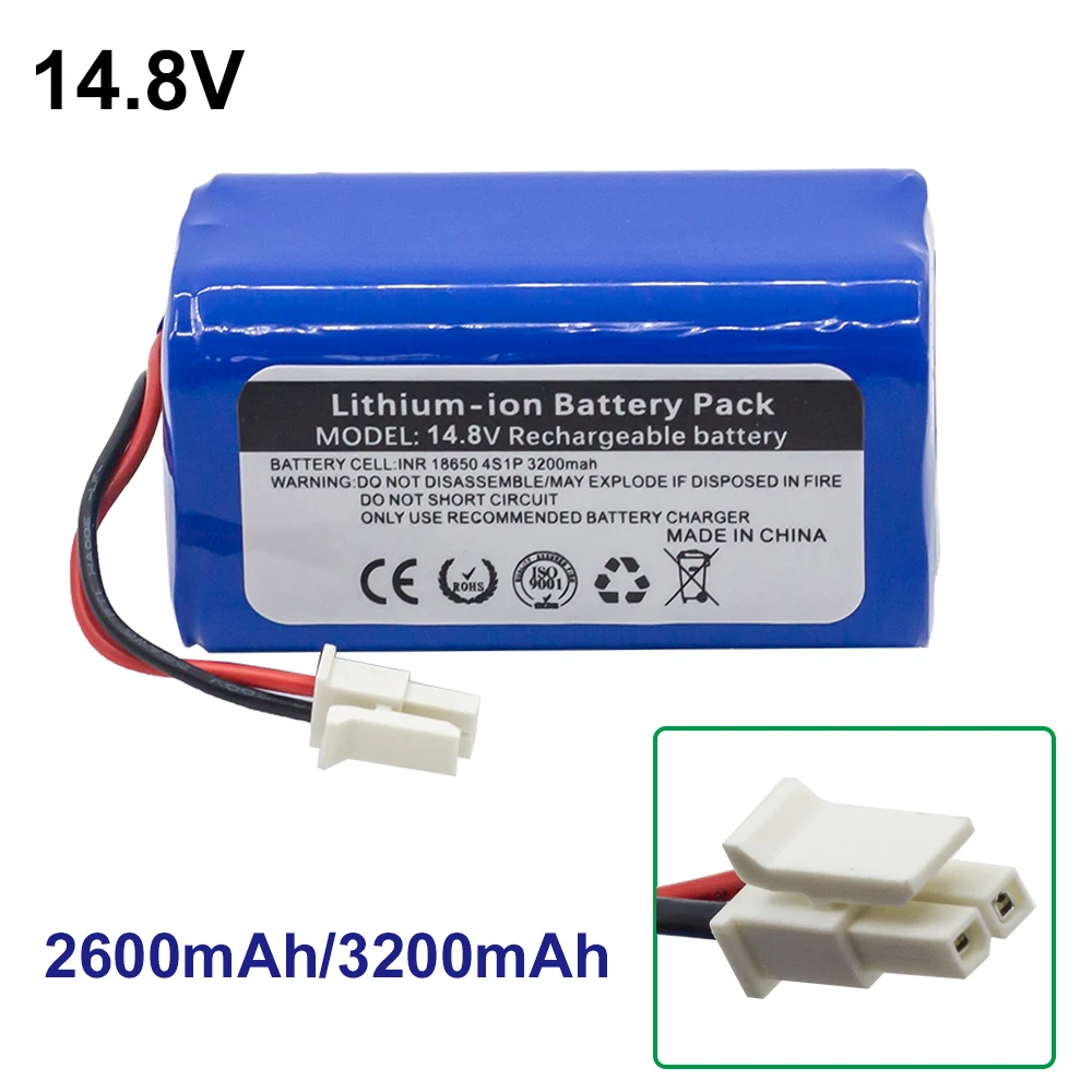 14.8V 2600mAh/3200mAh for Polaris Imou Bagotte BG800 battery Battery of sweeping robot charging battery cleaner accessories
14.8V 2600mAh/3200mAh for Polaris Imou Bagotte BG800 battery Battery of sweeping robot charging battery cleaner accessories