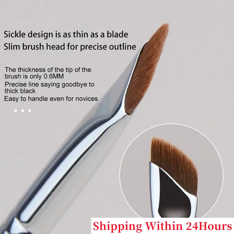 

Eyeliner Brush Nose Shadow Repair Eye Shadow Concealer Foundation Makeup Brush Ultra Thin Fine Oblique Angle Eyebrow Brush