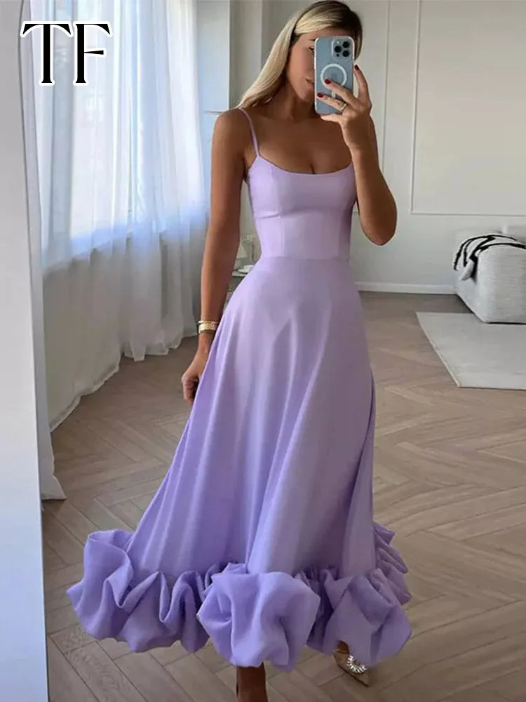Elegant Ruffles Hem Dresses for Women Square Neck Summer Beach Sundress A-line Strapless Evening Robe Birthday Party Club Dress
Elegant Ruffles Hem Dresses for Women Square Neck Summer Beach Sundress A-line Strapless Evening Robe Birthday Party Club Dress