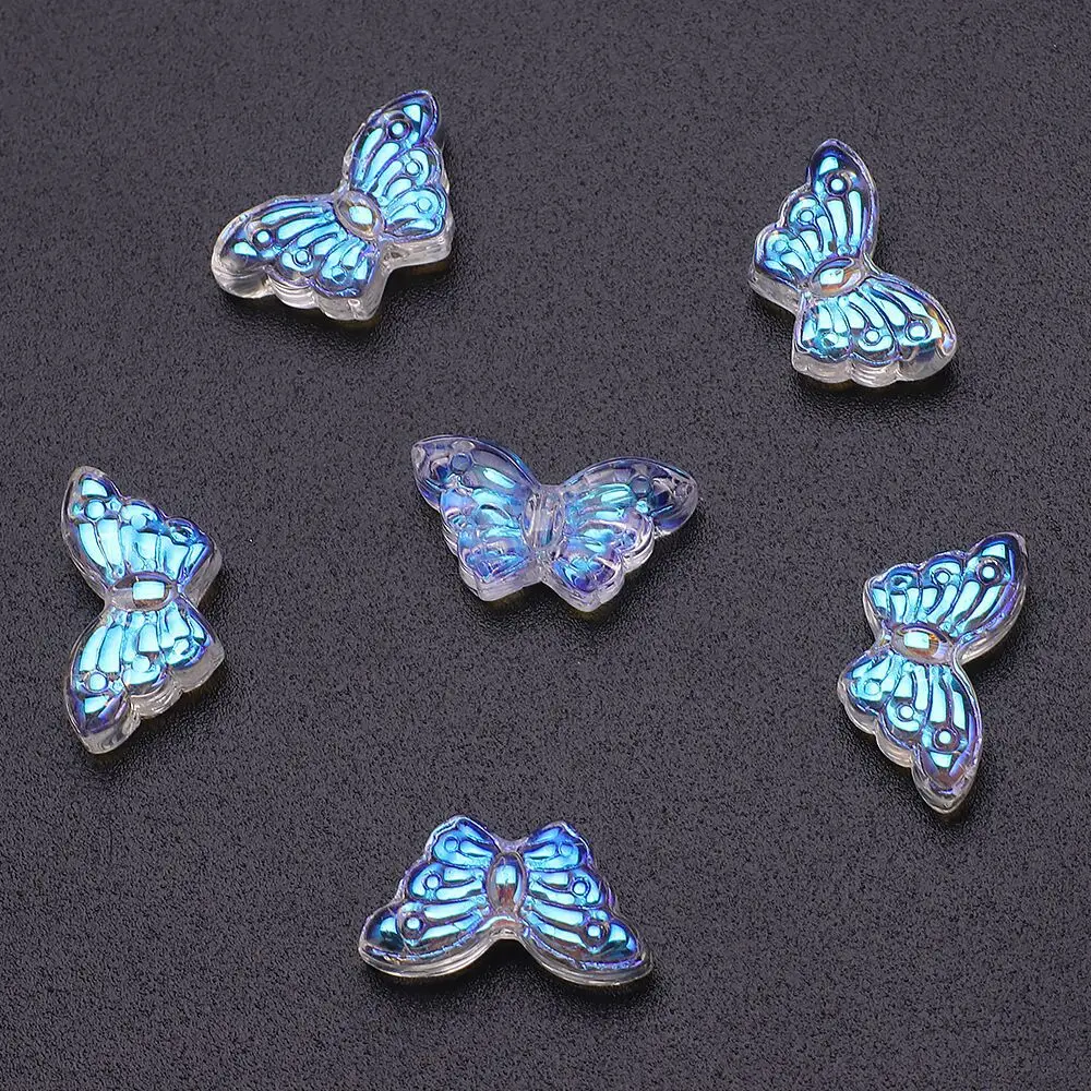 10pcs New 8X15mm Medium Hole Butterfly Gradient Glass Pendant DIY Antique Earrings Bracelet Jewelry Accessories Materials
10pcs New 8X15mm Medium Hole Butterfly Gradient Glass Pendant DIY Antique Earrings Bracelet Jewelry Accessories Materials