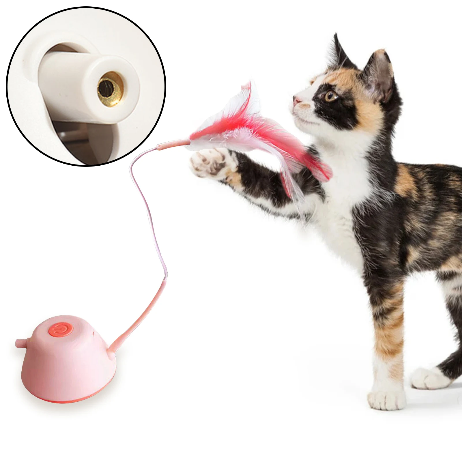 Interactive Cat Toys Automatic Pet Wand Toy with Feather Smart Obstacle Avoidance Movable Exercise Toys for Indoor Cats Kitten
Interactive Cat Toys Automatic Pet Wand Toy with Feather Smart Obstacle Avoidance Movable Exercise Toys for Indoor Cats Kitten