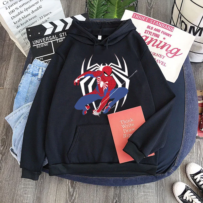 Men Spiderman Women sweatshirts Men Loose Fleece Hoodie Marvel superhero Harajuku Cartoon Cute Kawaii Jacket Autumn Clothing
Men Spiderman Women sweatshirts Men Loose Fleece Hoodie Marvel superhero Harajuku Cartoon Cute Kawaii Jacket Autumn Clothing