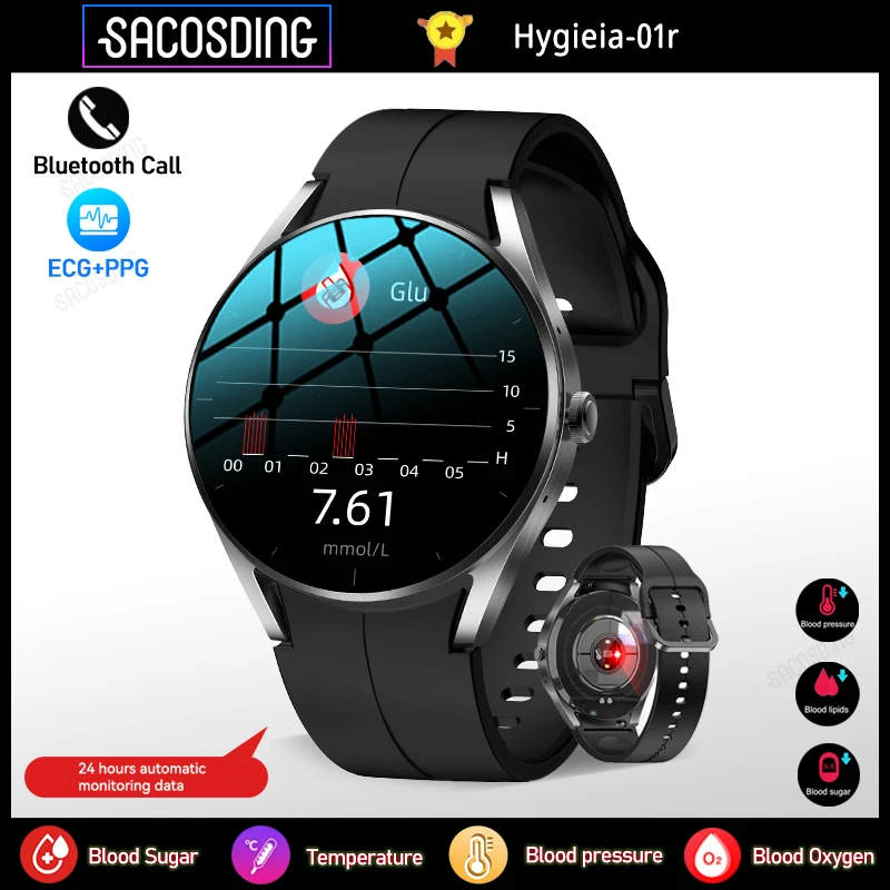 Hygieia-01r Bluetooth Call ECG Smartwatch Men Blood Sugar Blood Pressure Body Temperature Health Monitoring Smart Watch Fashion
Hygieia-01r Bluetooth Call ECG Smartwatch Men Blood Sugar Blood Pressure Body Temperature Health Monitoring Smart Watch Fashion