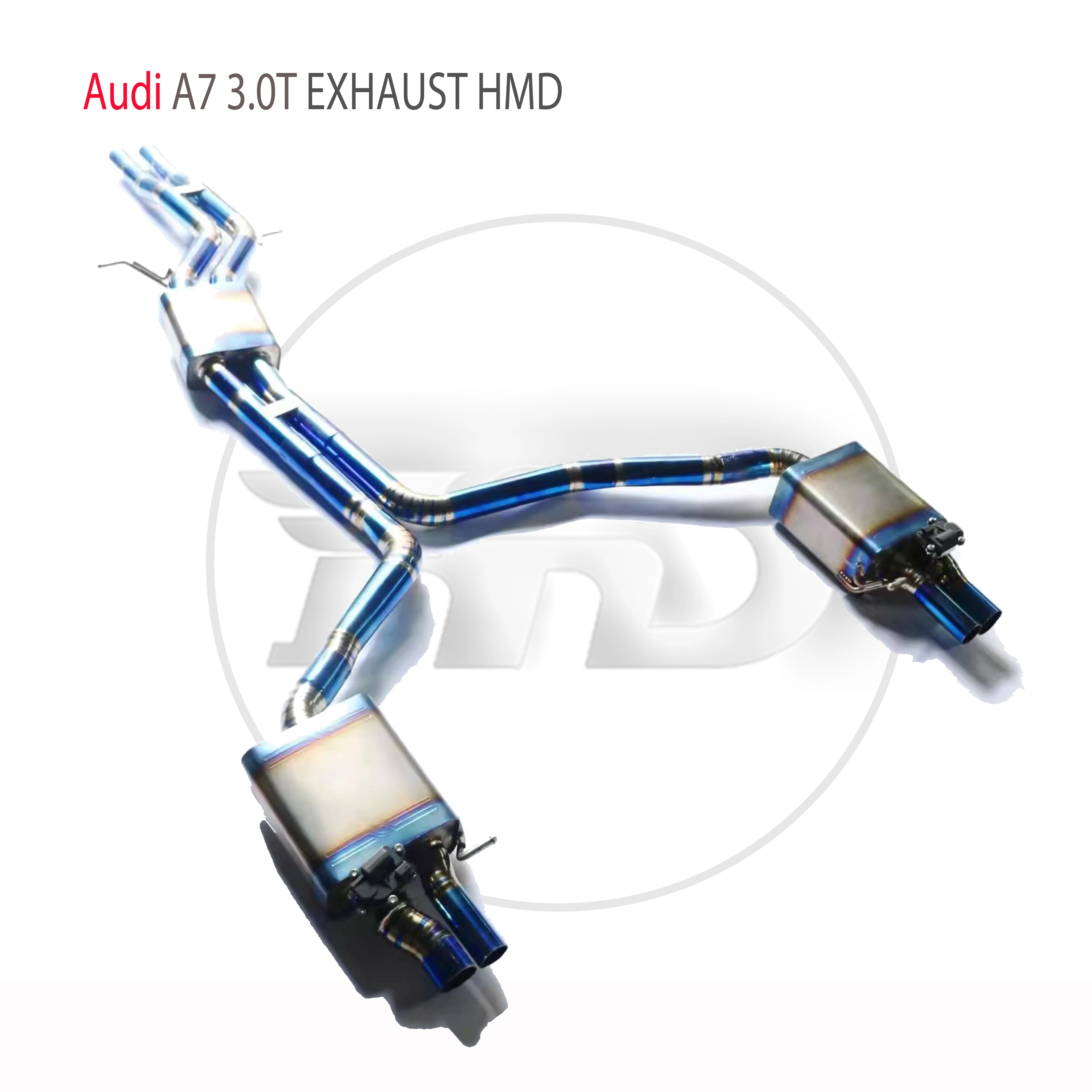 HMD Titanium Alloy Exhaust System is Suitable For Audi A6 A7 3.0T Auto Modification Electronic Valve Catback Pipe
HMD Titanium Alloy Exhaust System is Suitable For Audi A6 A7 3.0T Auto Modification Electronic Valve Catback Pipe