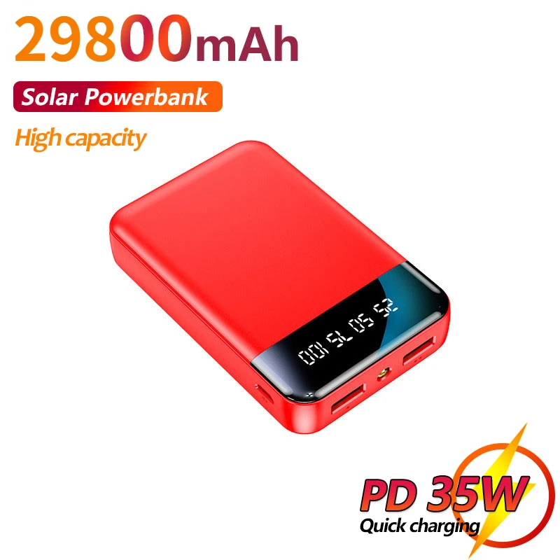 29800mAh Mini Portable Power Bank with LED Light LCD Digital Display Fast Charging External Battery for Xiaomi Iphone Samsung
29800mAh Mini Portable Power Bank with LED Light LCD Digital Display Fast Charging External Battery for Xiaomi Iphone Samsung