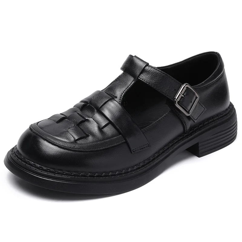 Босоножки женские кожаные в винтажном стиле, плетеные дышащие мягкие удобные туфли с открытым дырком, черные, коричневые, Мэри Джейн, на лет...
Босоножки женские кожаные в винтажном стиле, плетеные дышащие мягкие удобные туфли с открытым дырком, черные, коричневые, Мэри Джейн, на лет...