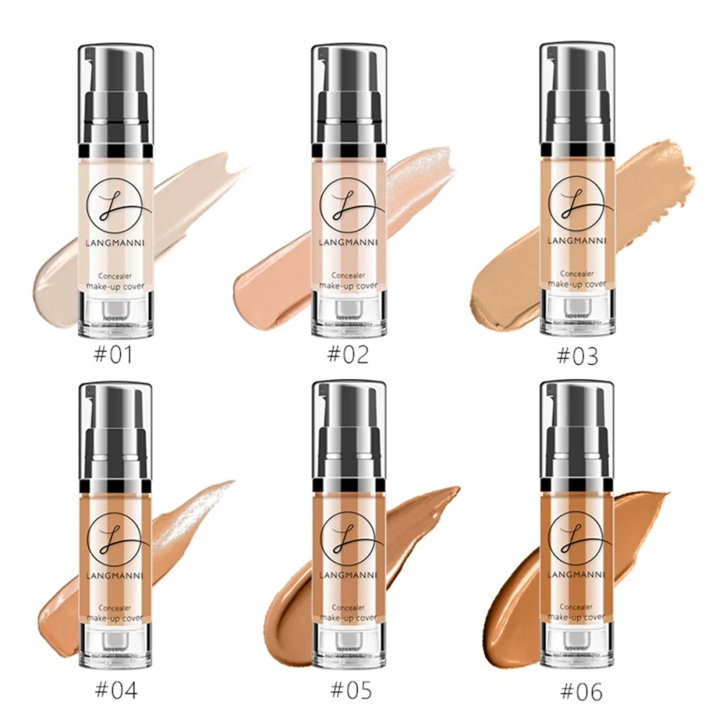 

Face Concealer Cream Foundation Cover Pores Dark Circles Brighten Face Makeup Corrector Primer Base Maquiagem 6color，maquiagem