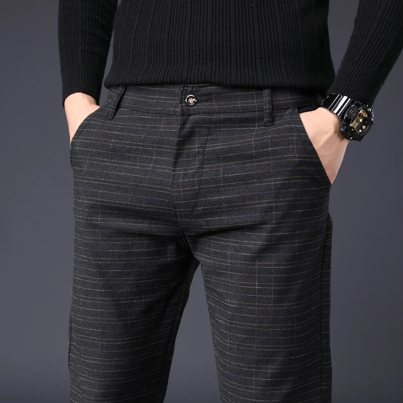 Брюки мужские Стрейчевые в клетку, модные облегающие деловые штаны в английском стиле, повседневные брендовые штаны, серого и синего цвета, ...
Брюки мужские Стрейчевые в клетку, модные облегающие деловые штаны в английском стиле, повседневные брендовые штаны, серого и синего цвета, ...