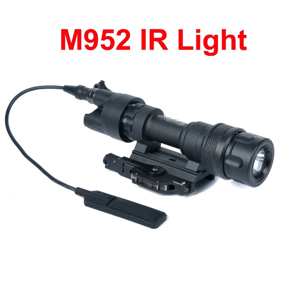 Tactical M952 IR Light 500 Lumens LED White Light With Remote Switch For Airsoft Rifle AR15 M16 Picatinny Rail Hunting Accessory
Tactical M952 IR Light 500 Lumens LED White Light With Remote Switch For Airsoft Rifle AR15 M16 Picatinny Rail Hunting Accessory
