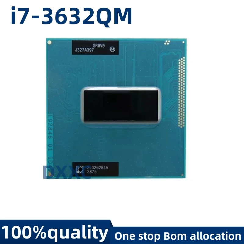 For Intel Core i7-3632QM I7 3632QM SR0V0 2.2 GHz Quad Core 8 Thread CPU Processor 6M 35W Socket G2 / rPGA988B
For Intel Core i7-3632QM I7 3632QM SR0V0 2.2 GHz Quad Core 8 Thread CPU Processor 6M 35W Socket G2 / rPGA988B