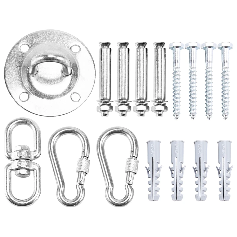 Ceiling Hook Hanging Chair,360° Rotation Ceiling Hook Swing,Heavy 400KG For Hammock,Sling Trainer,Punching Bag,Yoga,Etc
Ceiling Hook Hanging Chair,360° Rotation Ceiling Hook Swing,Heavy 400KG For Hammock,Sling Trainer,Punching Bag,Yoga,Etc