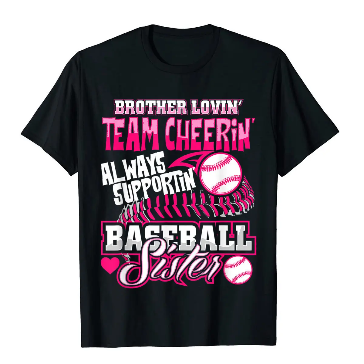Baseball Sister T-Shirt Brother Fashion Large Men's and Women's Personalized Short Sleeve T-shirt Spring and Summer
Baseball Sister T-Shirt Brother Fashion Large Men's and Women's Personalized Short Sleeve T-shirt Spring and Summer