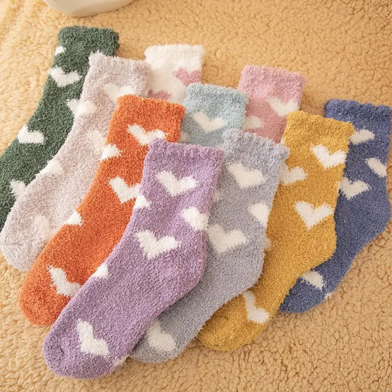 Women Socks Winter Warm Kawaii Love Heart Fluffy Coral Fleece Girls Soft Coral Velvet Sock Indoor Floor Casual Slippers Socks
Women Socks Winter Warm Kawaii Love Heart Fluffy Coral Fleece Girls Soft Coral Velvet Sock Indoor Floor Casual Slippers Socks
