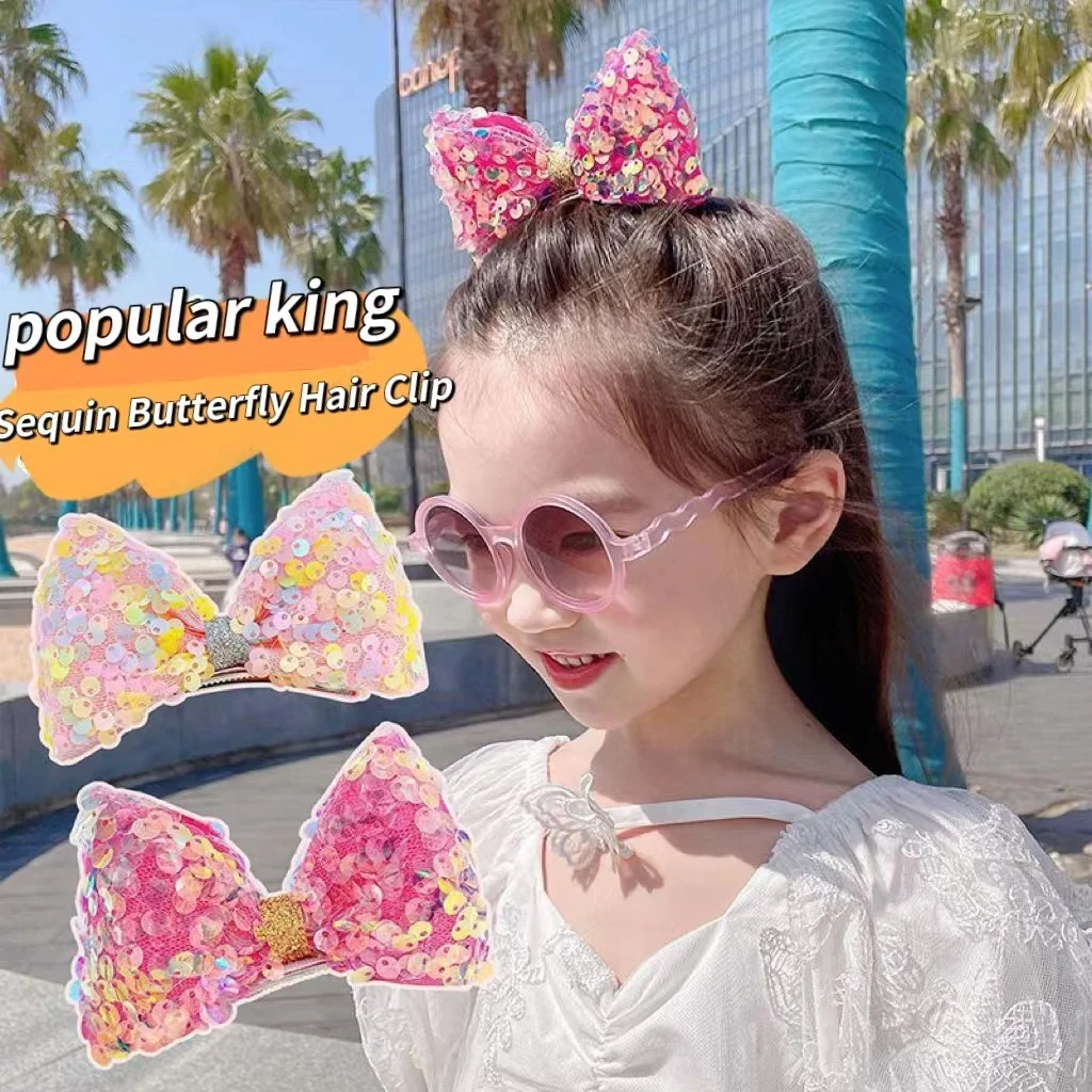 Children's hairpin girl baby hairpin sequin bow little girl princess dance performance clip cute super cute
Children's hairpin girl baby hairpin sequin bow little girl princess dance performance clip cute super cute